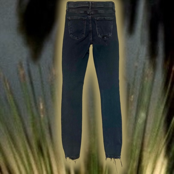 Agolde Black ‘Sophie High-Rise Distressed Skinny Jeans’ Size 26 - Picture 12 of 16